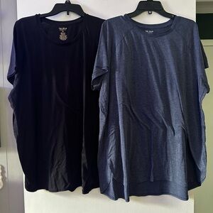 Tek Gear Black and Navy Workout Shirts